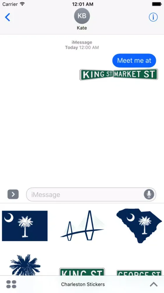 Tangkapan layar Charleston by Umbo Stickers
