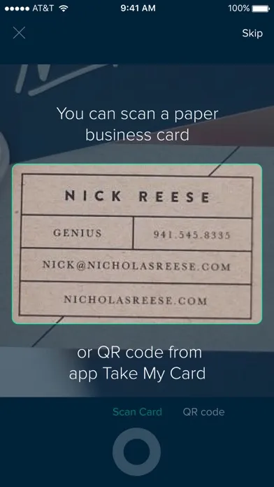 TakeMyCard Scan Business Cards Screenshots