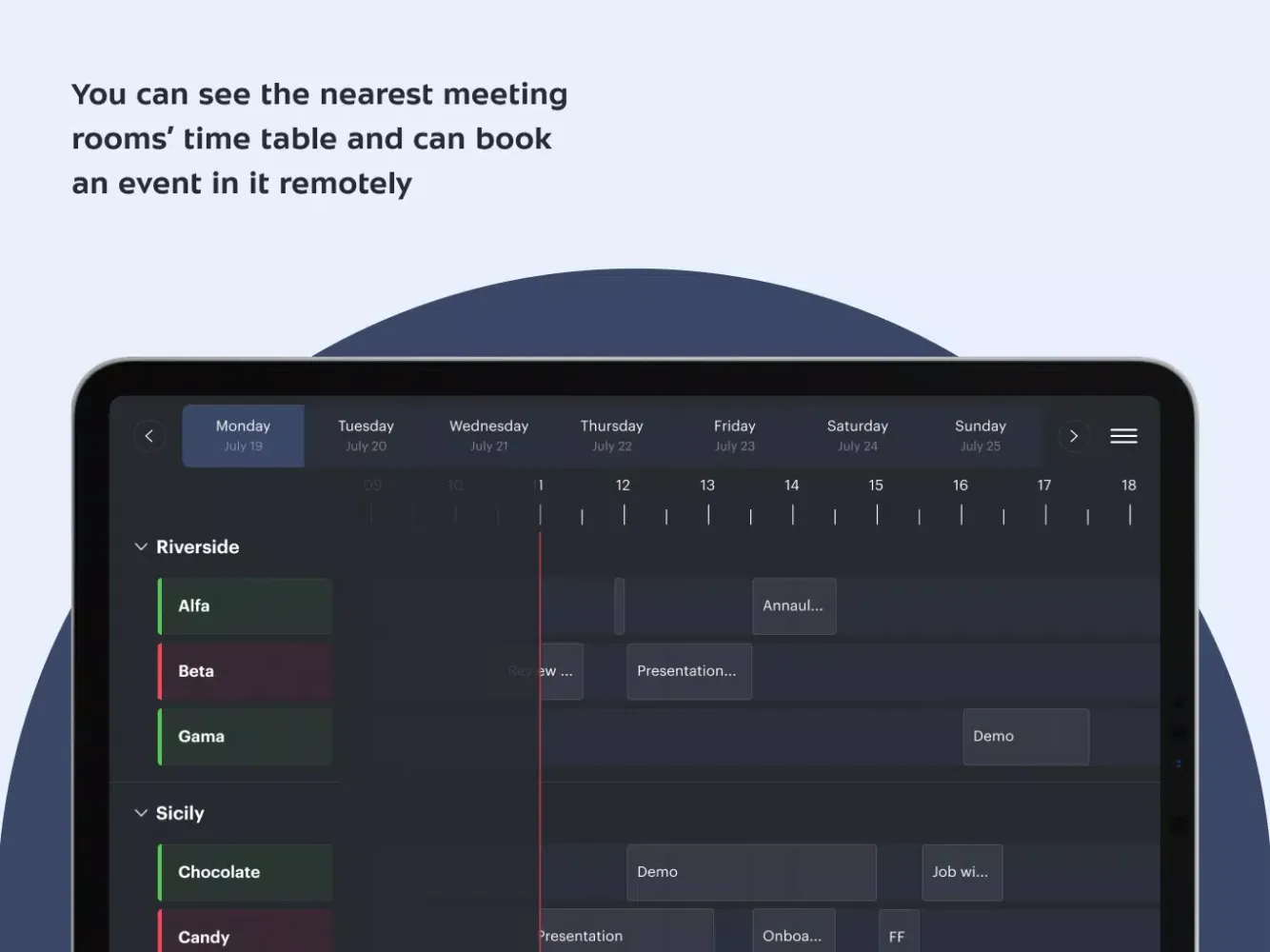 UnSpot meeting room Display应用截图