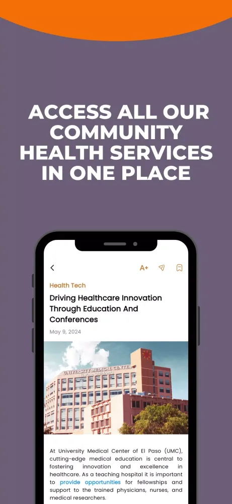Capturas de pantalla de UMC Cares