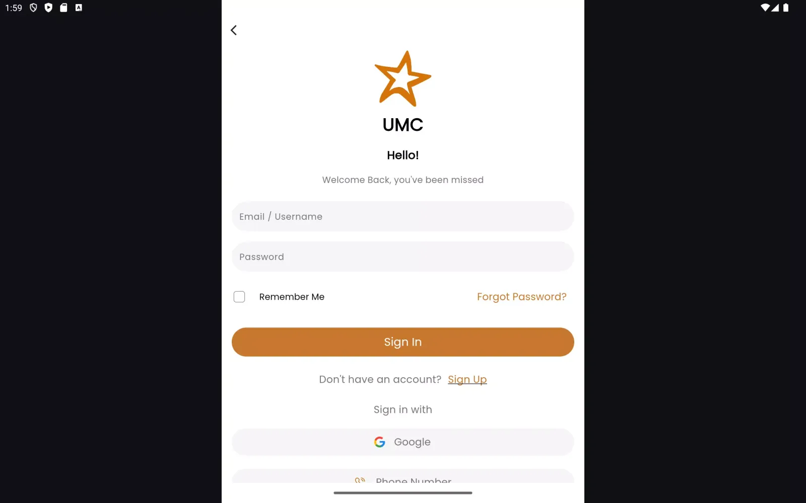 Capturas de pantalla de UMC Cares
