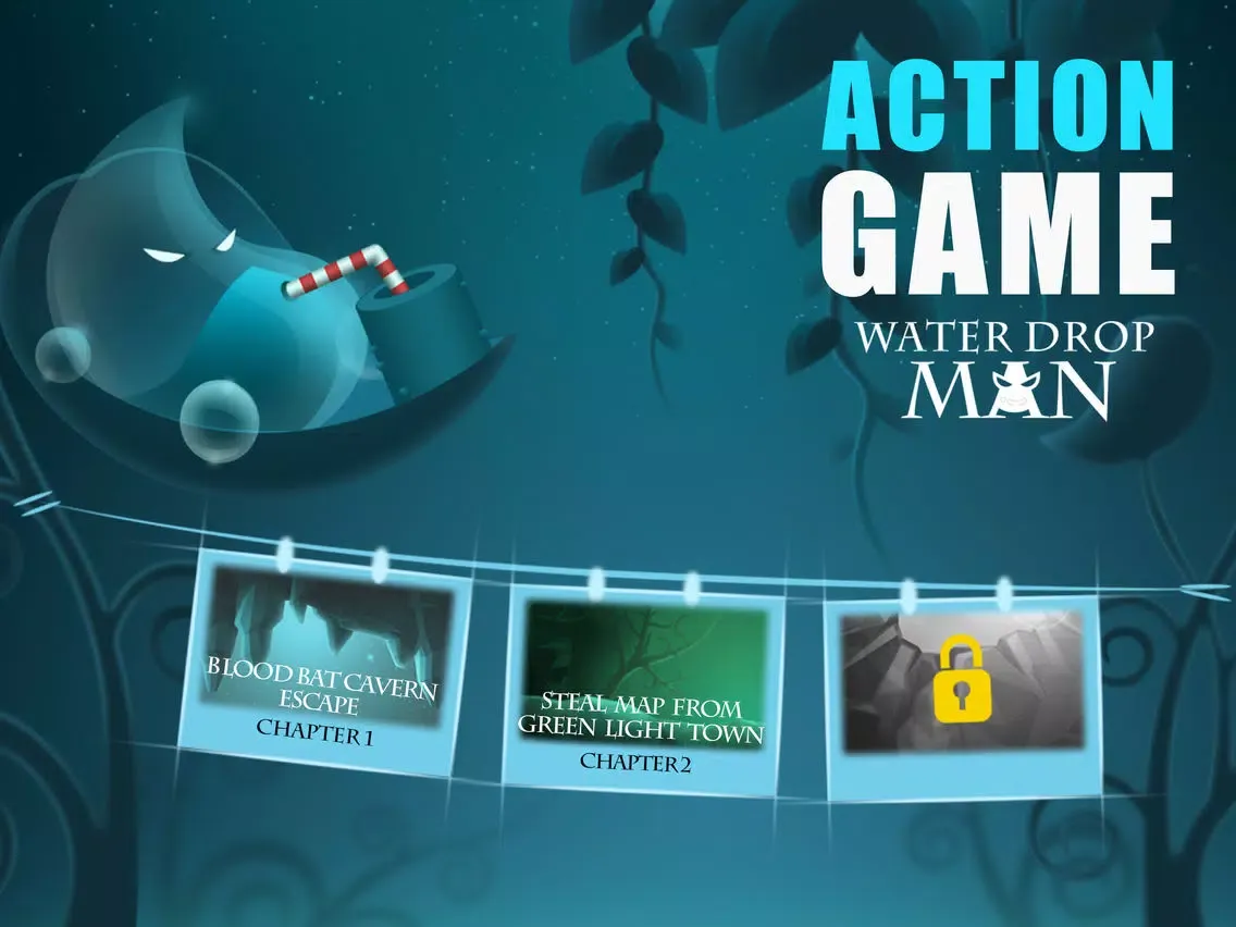Tangkapan layar Water Drop Man iPad 