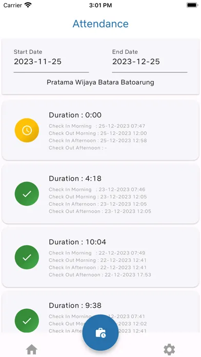 Zrzuty ekranu Nenam - Employee Utility