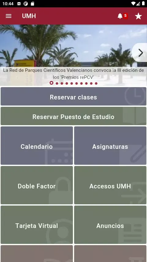 Captures d'écran de UMH app