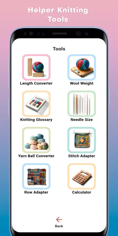 Capturas de tela do Knitting Row Counter