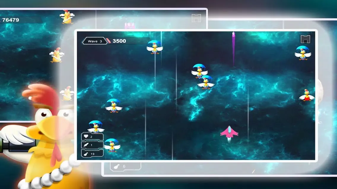 Capturas de pantalla de Space Shooter Chicken: War Ship