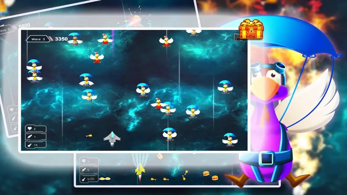 Capturas de pantalla de Space Shooter Chicken: War Ship