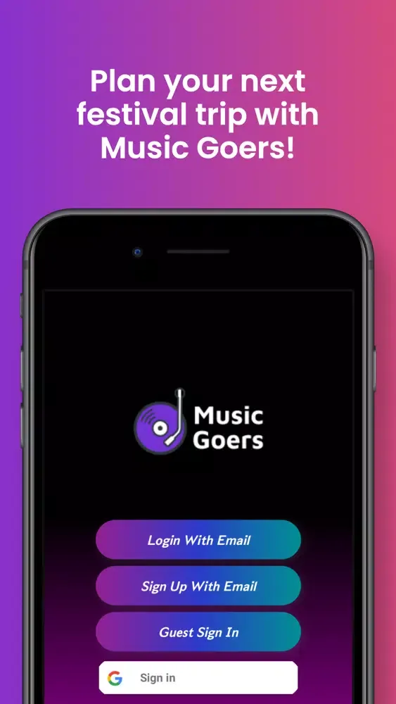 Zrzuty ekranu Music Goers