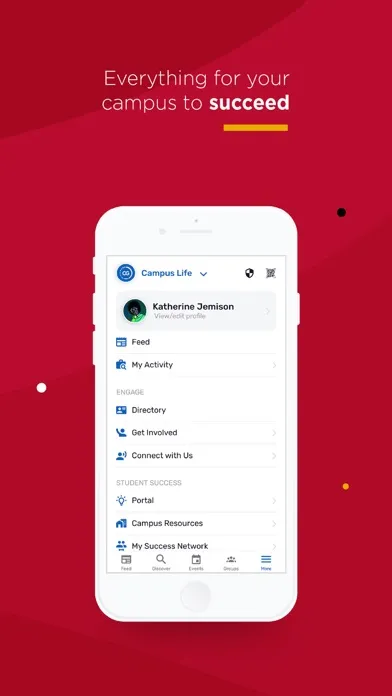 Capturas de pantalla de UMSL Triton Connect