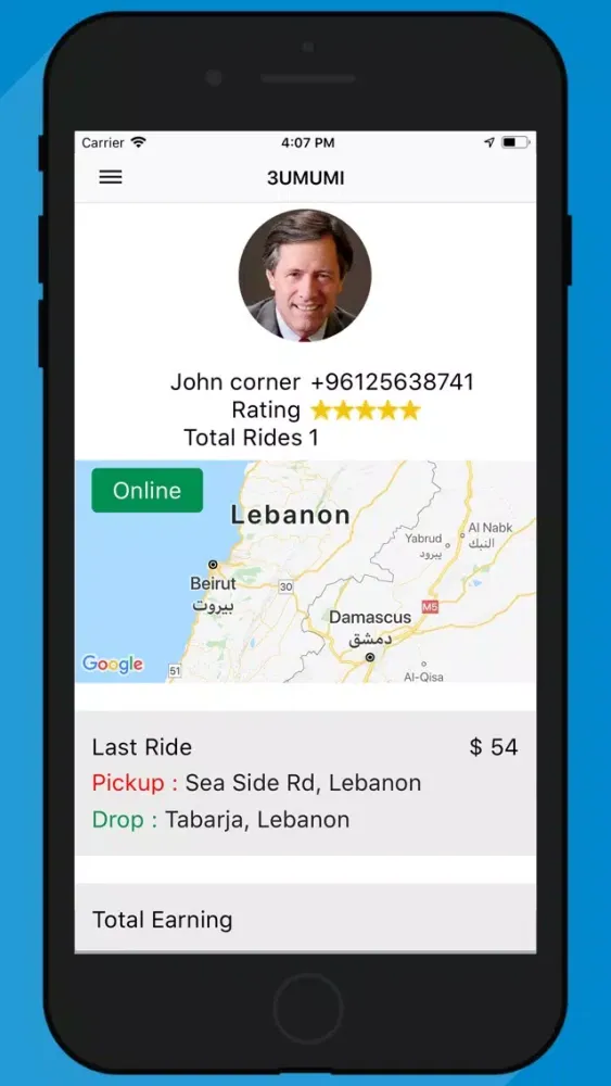 Tangkapan layar 3Umumi-Driver: Lebanese TAXI