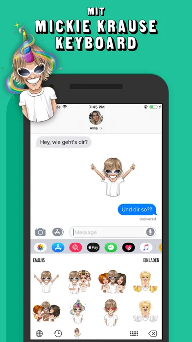 Mickie Krause Emoji App Screenshots