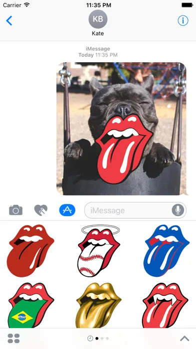 Capturas de pantalla de Rolling Stones Stickers