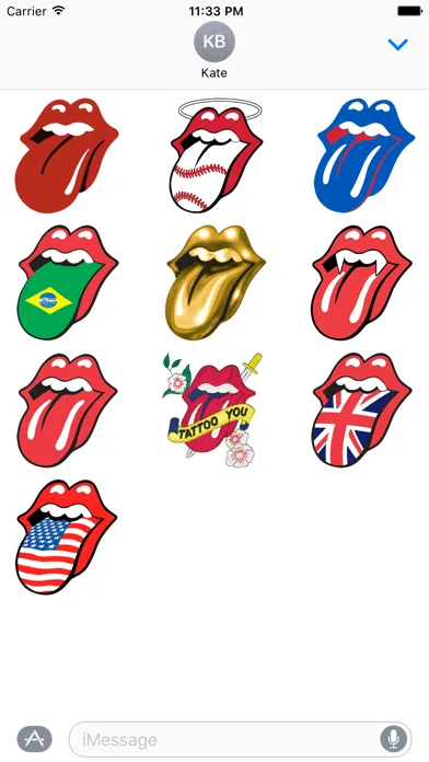 Capturas de pantalla de Rolling Stones Stickers