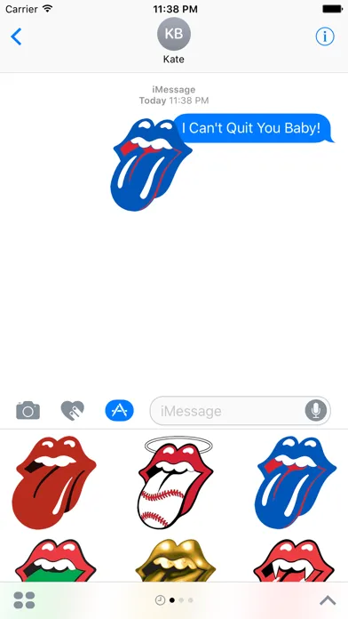 Capturas de pantalla de Rolling Stones Stickers