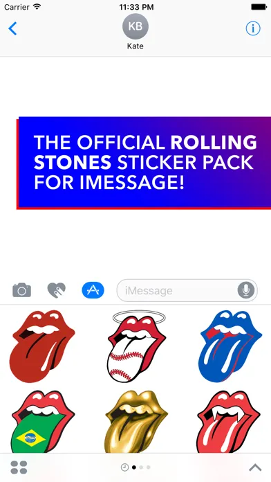 Capturas de pantalla de Rolling Stones Stickers