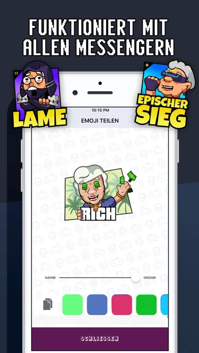 Tangkapan layar Senioren Zocken Emojis App
