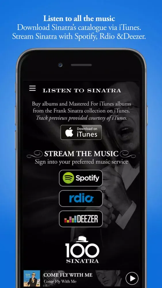 Frank Sinatra 100 سکرین شاٹس