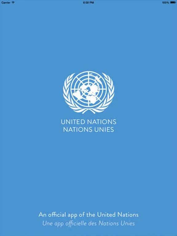 Tangkapan layar Charter of the United Nations [UN] iPad 
