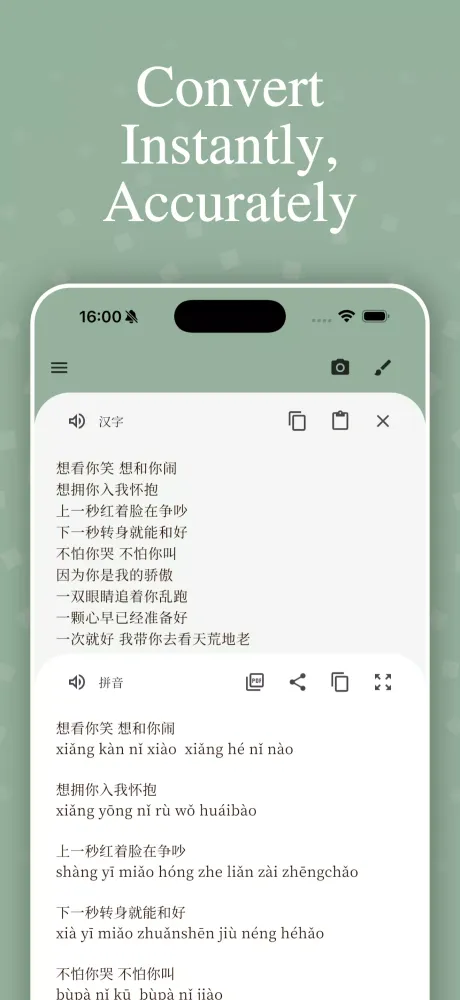 Chinese To Pinyin スクリーンショット