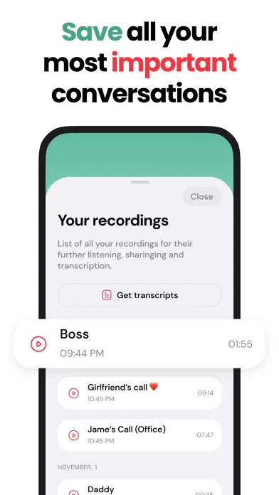 CallRecorder - Voice Memo Screenshots