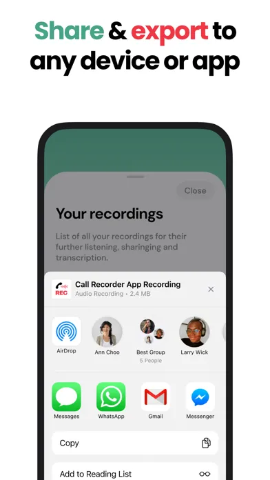 CallRecorder - Voice Memo Screenshots