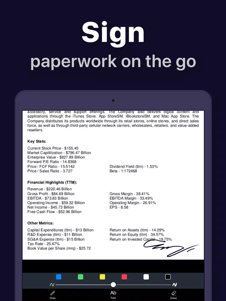 Scanner App: Docs Scan & Sign iPad  سکرین شاٹس