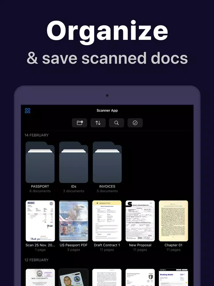 Scanner App: Docs Scan & Sign iPad  سکرین شاٹس