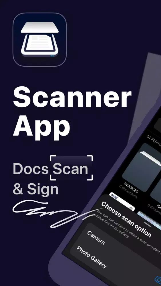 Scanner App: Docs Scan & Sign سکرین شاٹس