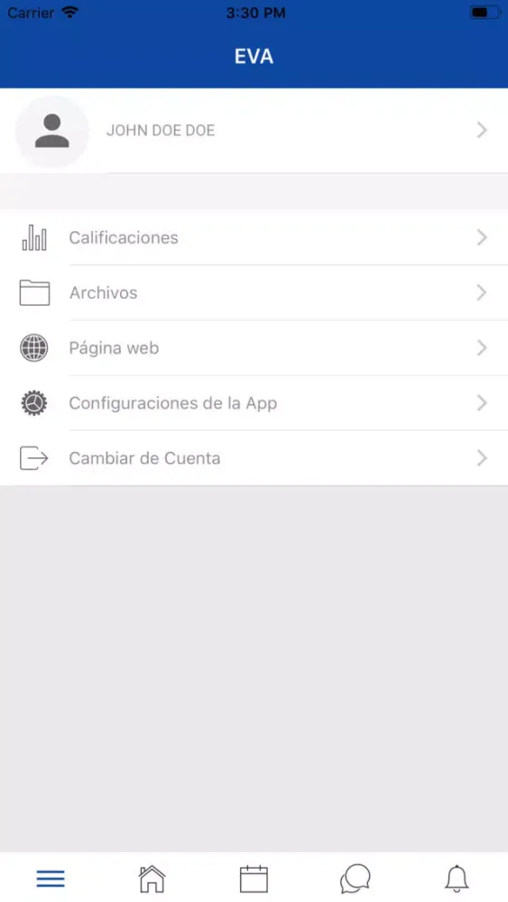 EVA Mobile Screenshots