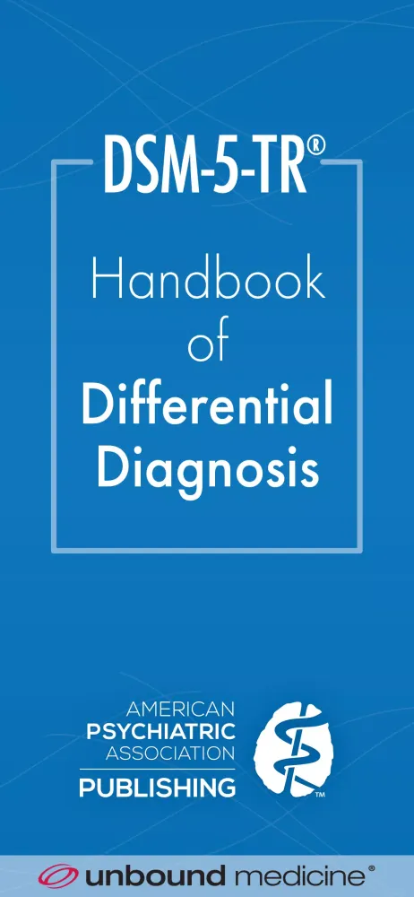 Captures d'écran de DSM-5-TR Differential Dx