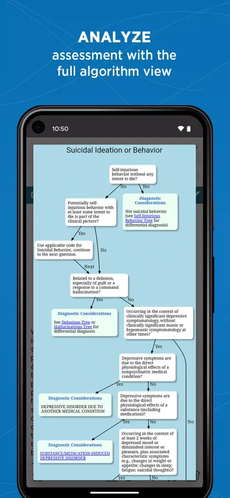 Captures d'écran de DSM-5-TR Differential Dx