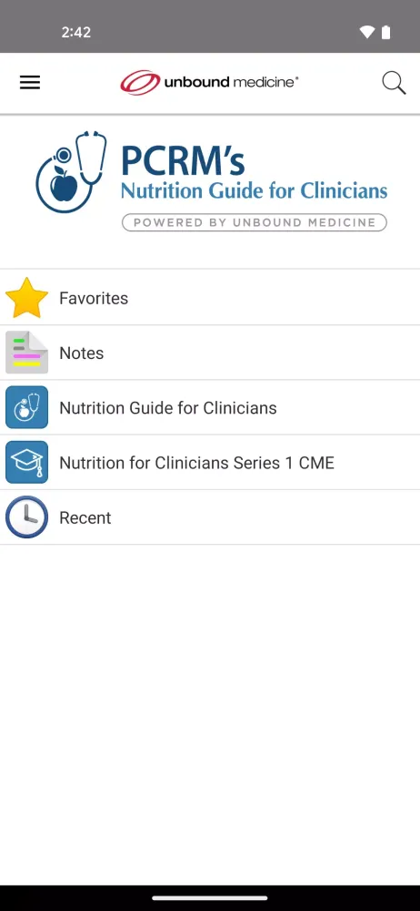 Nutrition Guide for Clinicians應用截圖