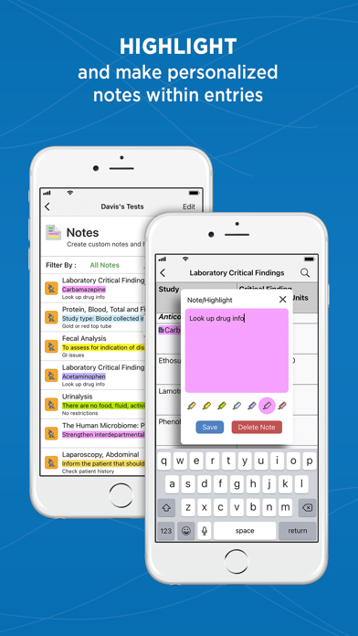 Davis’s Lab & Diagnostic Tests Screenshots