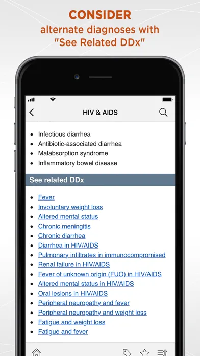 Capturas de pantalla de Diagnosaurus® DDx
