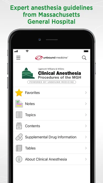 Screenshot di MGH Clinical Anesthesia
