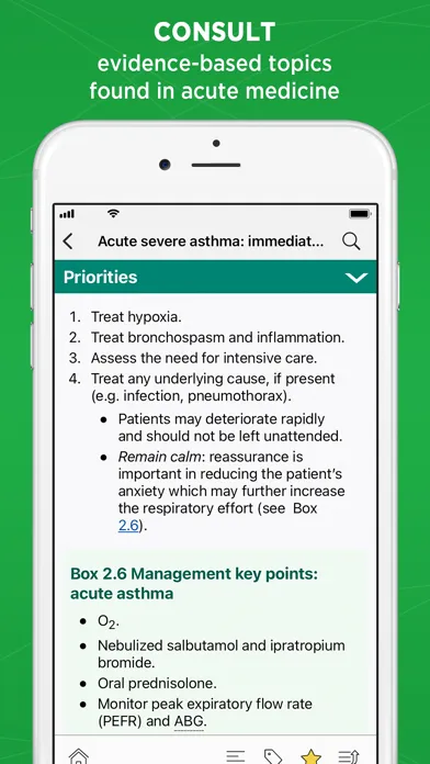 Capturas de pantalla de Oxford Acute Medicine