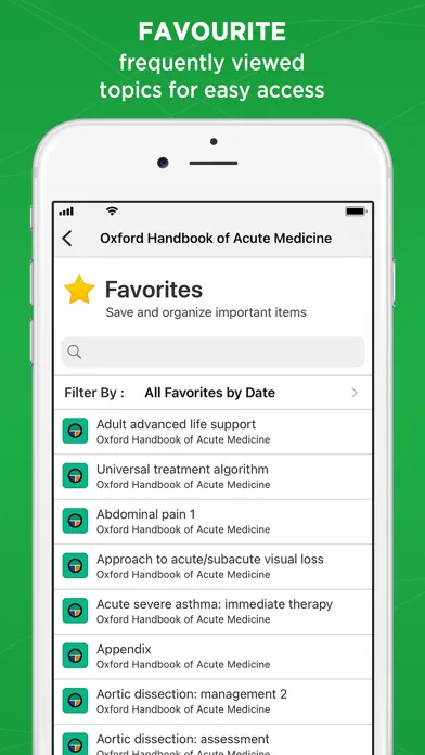 Capturas de pantalla de Oxford Acute Medicine