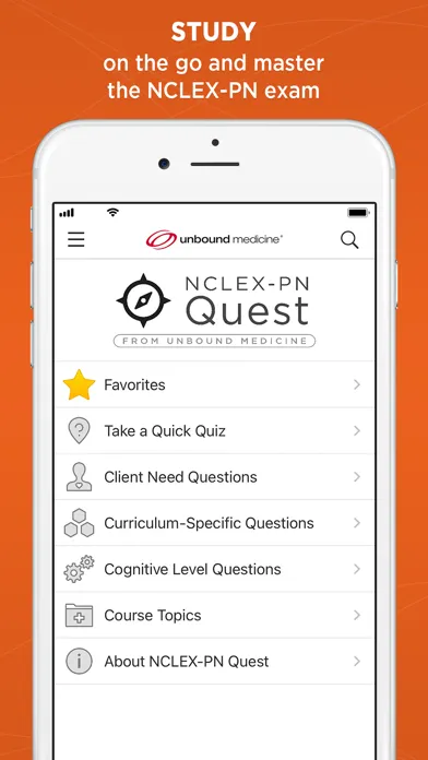 Capturas de tela do NCLEX-PN Quest
