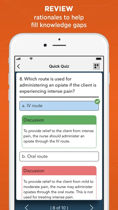 Capturas de tela do NCLEX-PN Quest