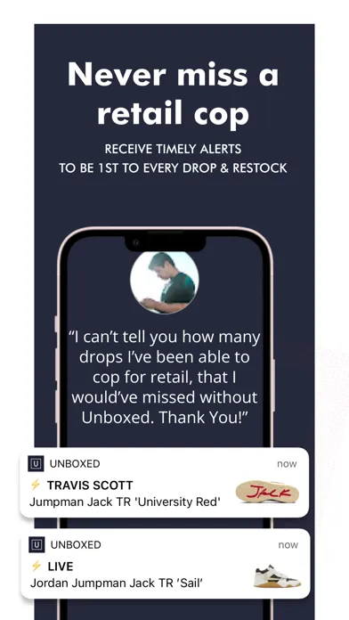 Captures d'écran de Unboxed: #1 Sneakerhead App
