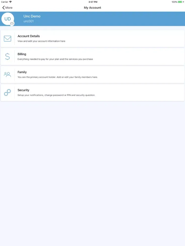 ภาพหน้าจอของ UNC Urgent Care 24/7 iPad 