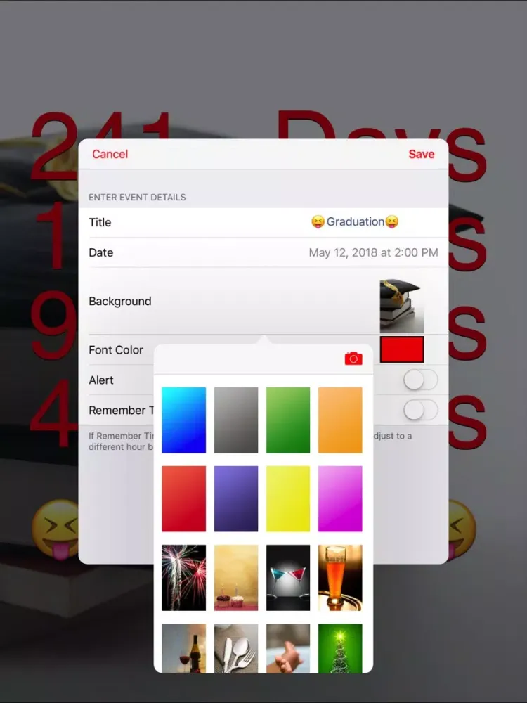 تصاویر tminus: share countdowns iPad 