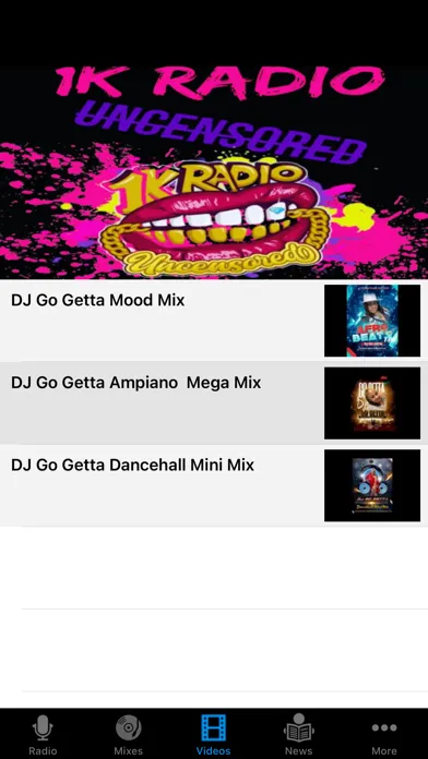 Capturas de pantalla de 1K Radio Uncensored