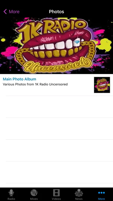 Capturas de pantalla de 1K Radio Uncensored