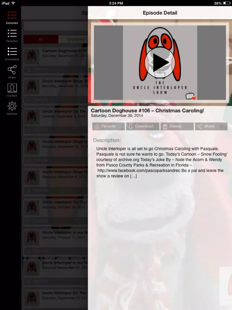 Uncle Interloper Show - Your favorite talking dog! iPad  Ekran Görüntüleri