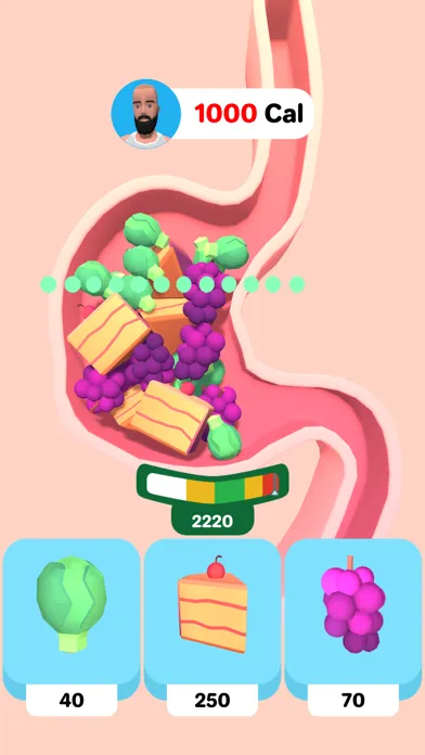 Captures d'écran de Food Mood 3D!