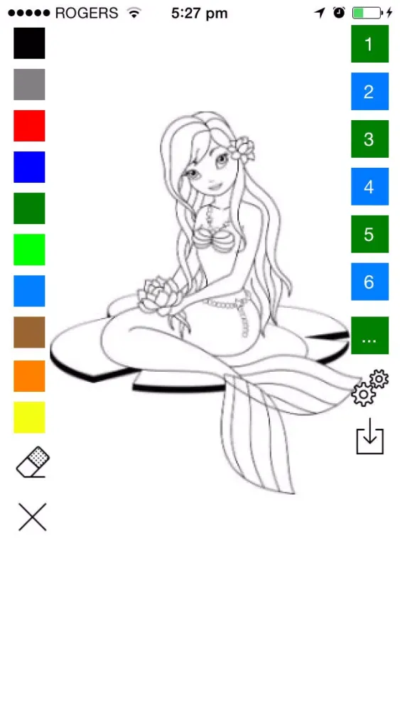 Ảnh chụp màn hình của Underwater Coloring Book for Kids: Color and Draw a Mermaid, Sea Horse, Turtle and more