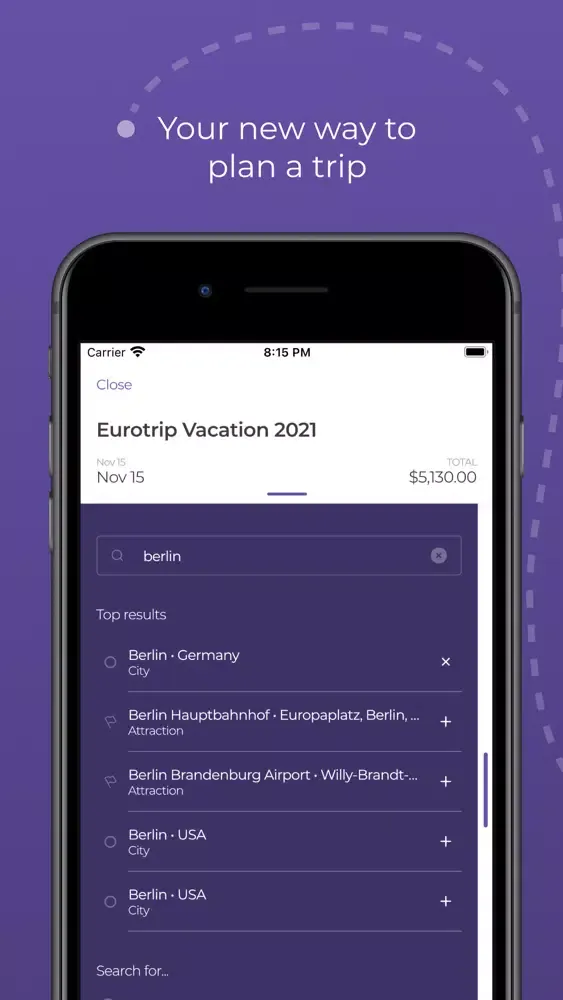Ảnh chụp màn hình của Neotrip - Itinerary Planner