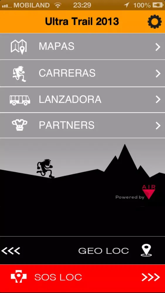 Capturas de tela do Ultra Trail Andorra 2014