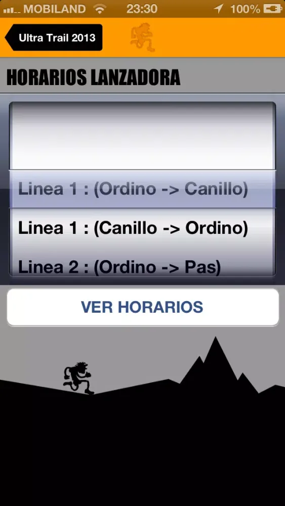 Capturas de tela do Ultra Trail Andorra 2014